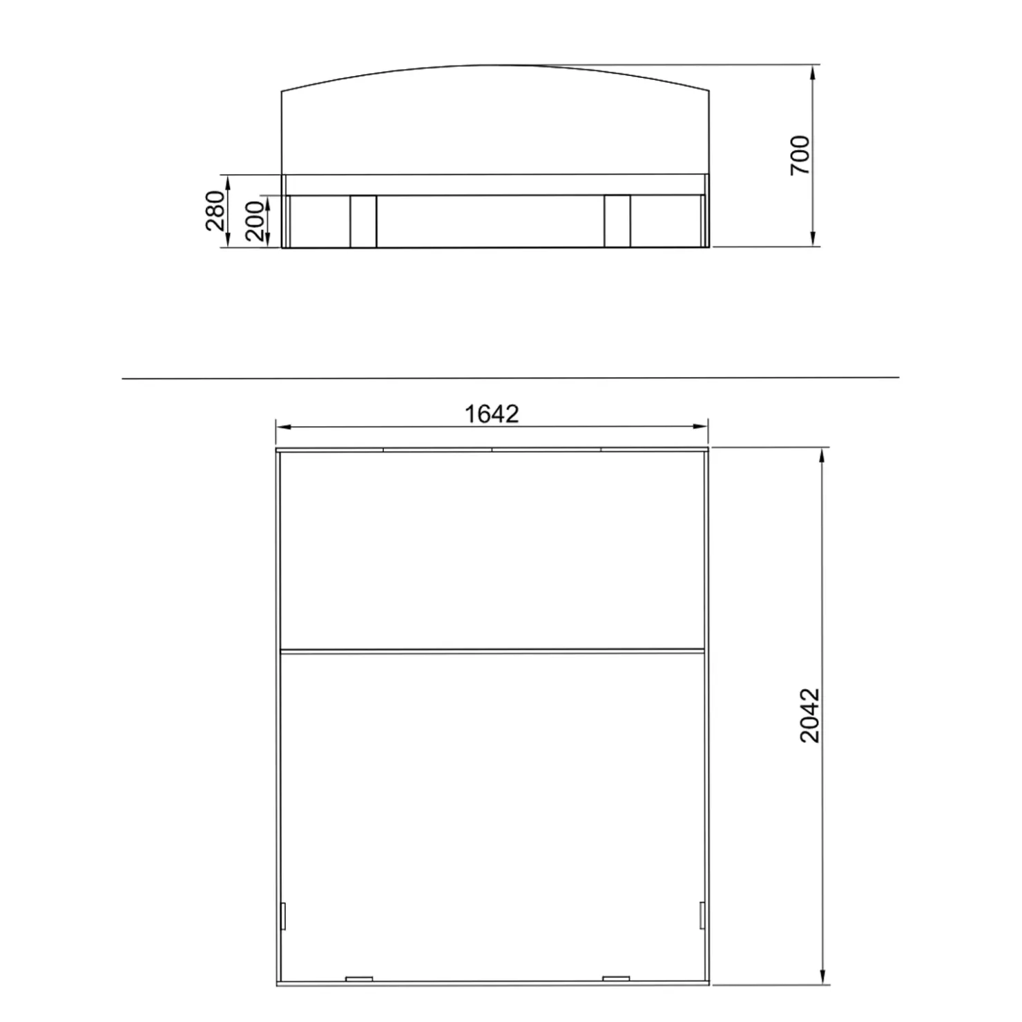 Garnero Arredamenti Letto matrimoniale 160x200cm standard Roma-Sorrento Bianco Lucido Sale