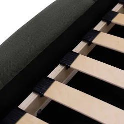 Garnero Arredamenti Letto oversize 180x200cm con rete contenitore imbottito grigio scuro Aluna Tessuto Kronos Grigio Scuro Best