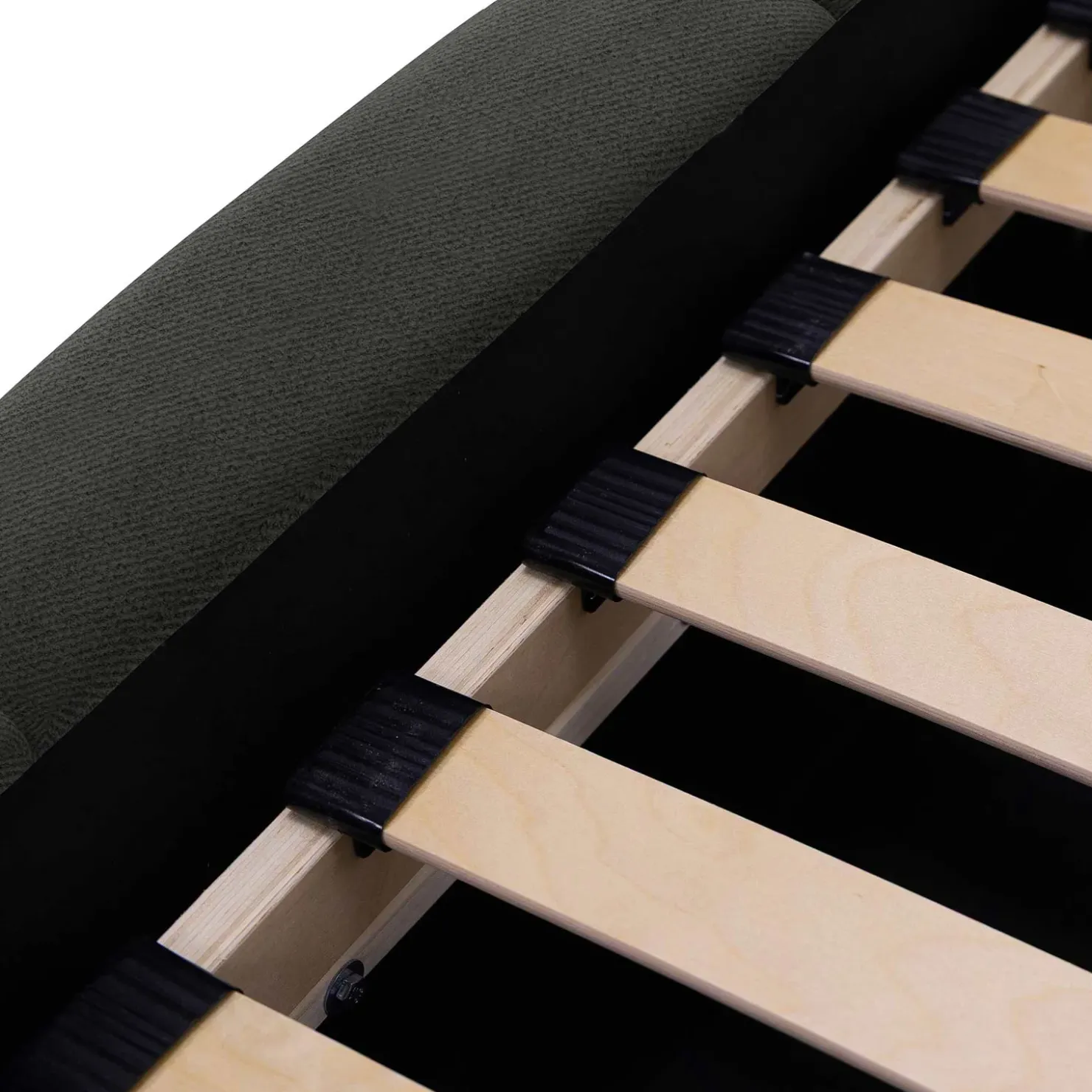 Garnero Arredamenti Letto oversize 180x200cm con rete contenitore imbottito grigio scuro Aluna Tessuto Kronos Grigio Scuro Best