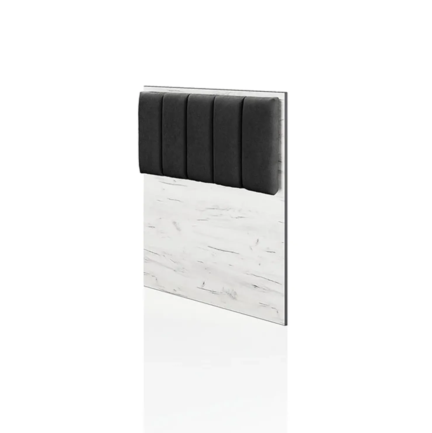 Garnero Arredamenti Letto singolo 90x200cm contenitore bianco rustico grigio Zadar Bianco Frassinato - Antracite Best