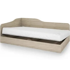 Garnero Arredamenti Letto singolo 82x190cm contenitore Alex Gihome® Rovere Sale