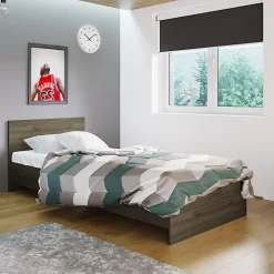 Garnero Arredamenti Letto singolo 90x200cm moderno Marco Noce Online