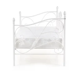Garnero Arredamenti Letto singolo 90x200cm moderno con testiera bianco Azahara Bianco Opaco Sale