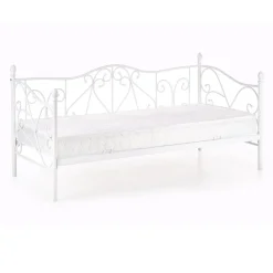 Garnero Arredamenti Letto singolo 90x200cm moderno con testiera bianco Azahara Bianco Opaco Sale