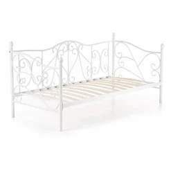 Garnero Arredamenti Letto singolo 90x200cm moderno con testiera bianco Azahara Bianco Opaco Sale