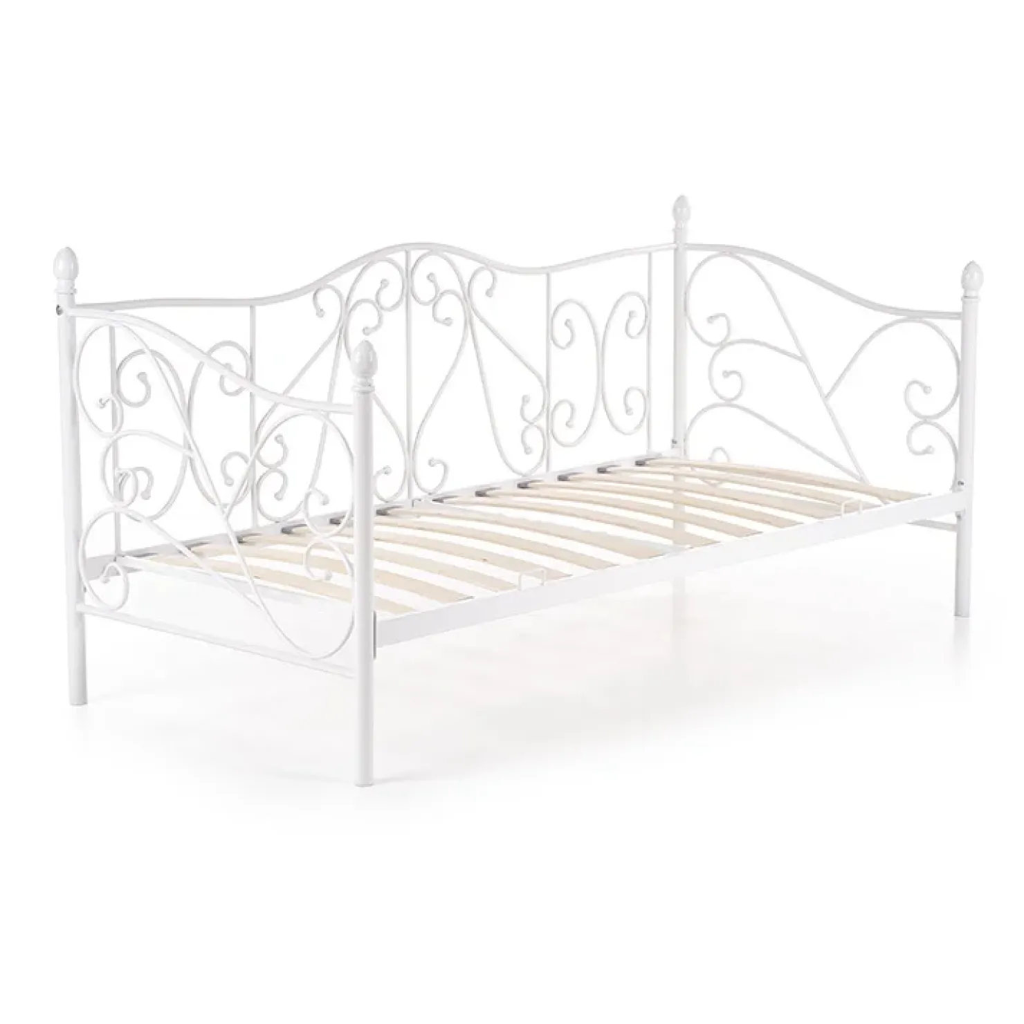 Garnero Arredamenti Letto singolo 90x200cm moderno con testiera bianco Azahara Bianco Opaco Sale