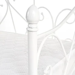 Garnero Arredamenti Letto singolo 90x200cm moderno con testiera bianco Azahara Bianco Opaco Sale