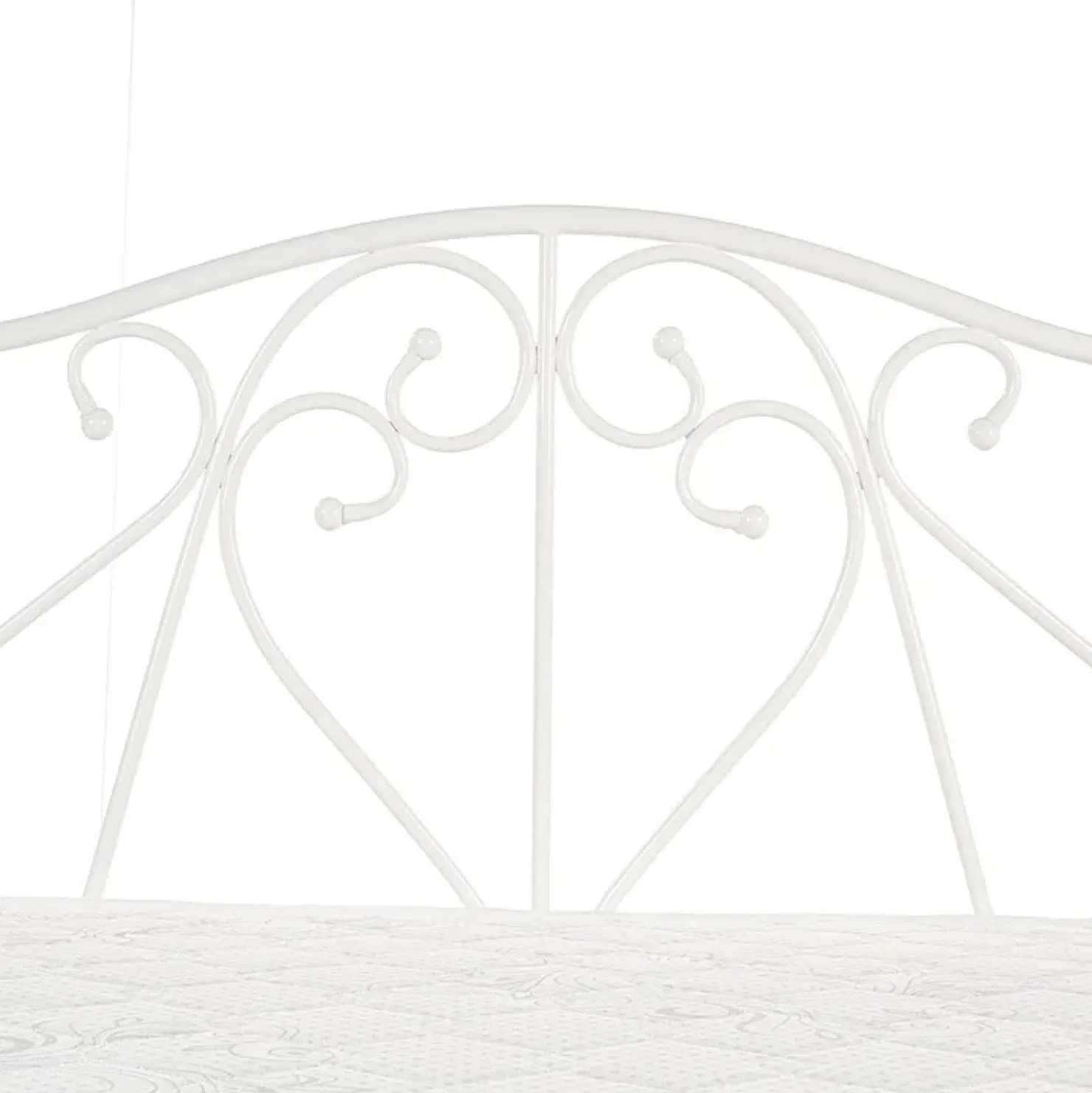 Garnero Arredamenti Letto singolo 90x200cm moderno con testiera bianco Azahara Bianco Opaco Sale