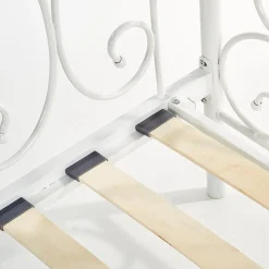 Garnero Arredamenti Letto singolo 90x200cm moderno con testiera bianco Azahara Bianco Opaco Sale