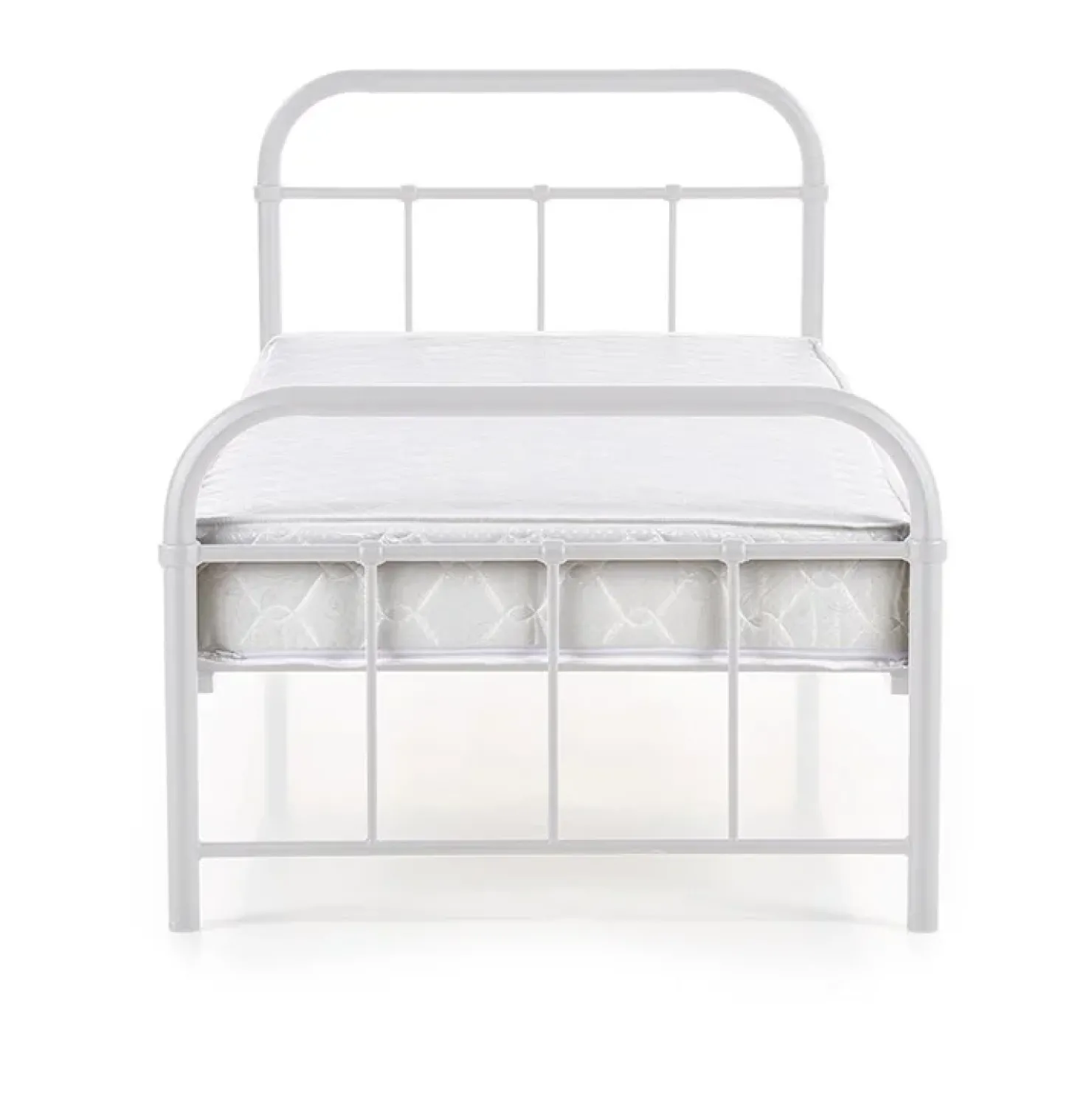 Garnero Arredamenti Letto singolo 90x200cm moderno bianco Stella Best