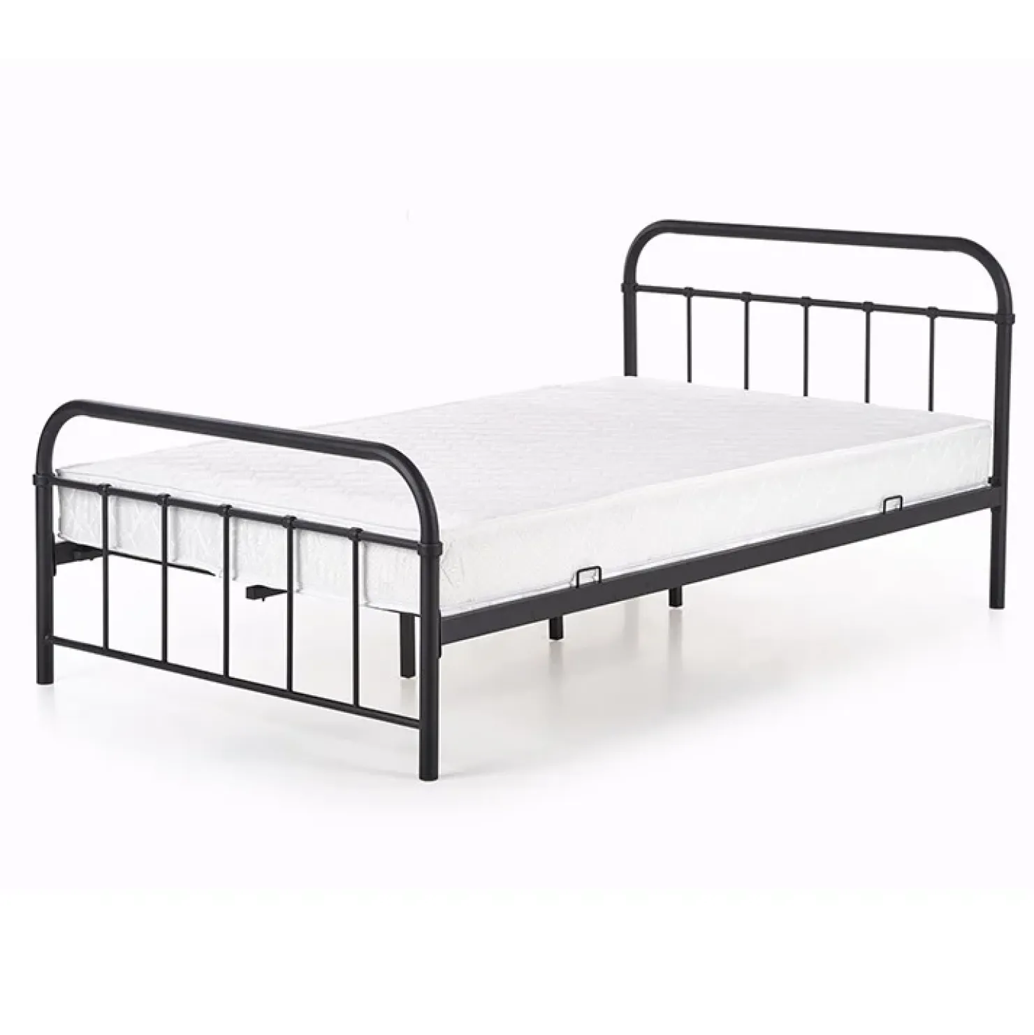 Garnero Arredamenti Letto una piazza e mezza moderno 120x200cm nero Stella Best