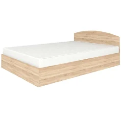 Garnero Arredamenti Letto 140x190cm alla francese moderno Tropea Rovere Sale