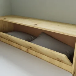 Garnero Arredamenti Letto 120x190cm contenitore una piazza e mezza con comò Joel Rovere Rustico Hot