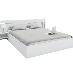 Garnero Arredamenti Letto 160x200cm matrimoniale con comodini Camilla Gihome® Bianco Opaco Outlet