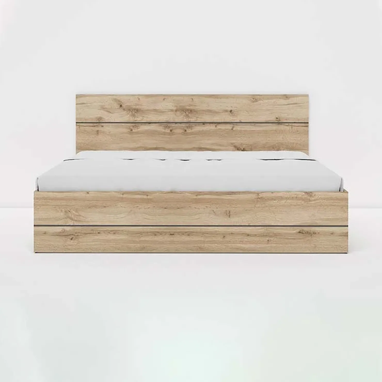 Garnero Arredamenti Letto 160x200cm matrimoniale contenitore moderno quercia Tamika Discount