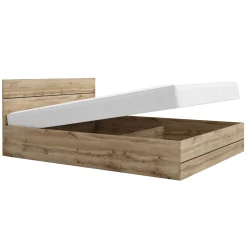 Garnero Arredamenti Letto 160x200cm matrimoniale contenitore moderno quercia Tamika Discount