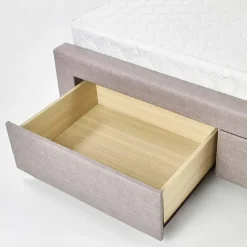 Garnero Arredamenti Letto 160x200cm matrimoniale con cassettoni beige Quarto Gihome® Outlet