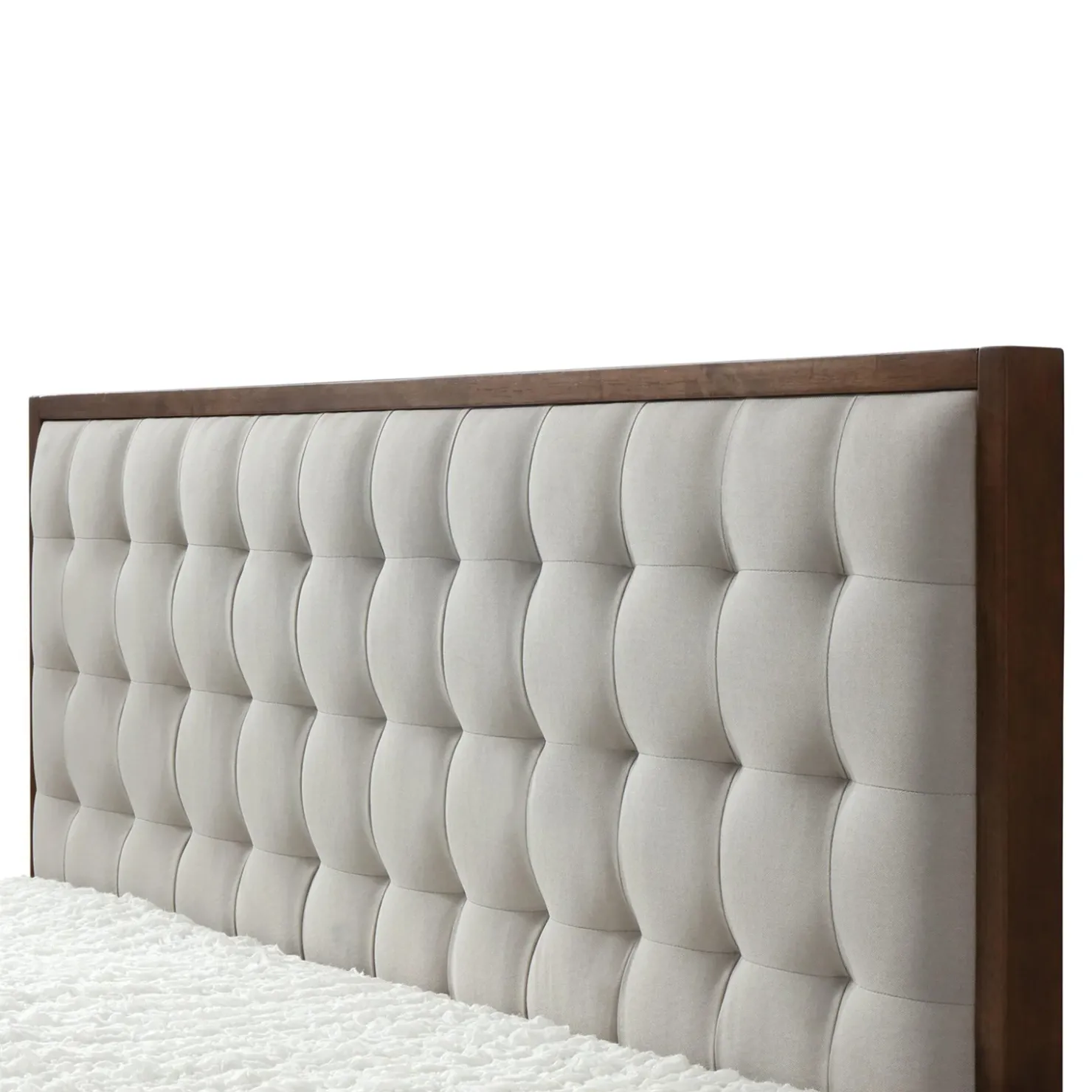 Garnero Arredamenti Letto 160x195cm matrimoniale imbottito moderno noce capitonnè Rifon Clearance