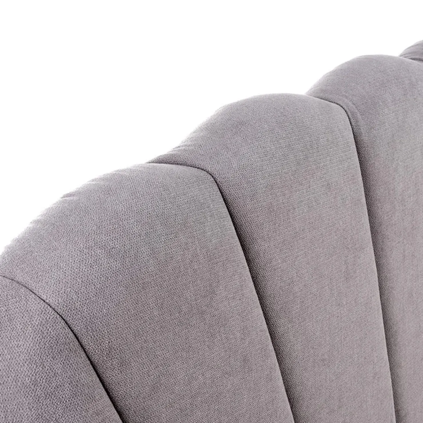 Garnero Arredamenti Letto 160x200cm matrimoniale imbottito con cassetto grigio chiaro Mezzola New