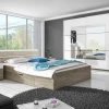 Garnero Arredamenti Letto 160x200cm matrimoniale moderno rovere bianco Copenhagen Discount