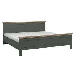 Garnero Arredamenti Letto 160x200cm matrimoniale moderno verde quercia Texel Best