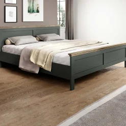 Garnero Arredamenti Letto 180x200cm matrimoniale oversize verde quercia Texel