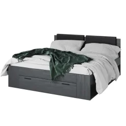 Garnero Arredamenti Letto 180x200cm matrimoniale oversize con cassettone Cortina Gihome® Ossido Sale