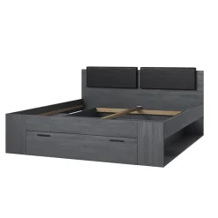 Garnero Arredamenti Letto 180x200cm matrimoniale oversize con cassettone Cortina Gihome® Ossido Sale