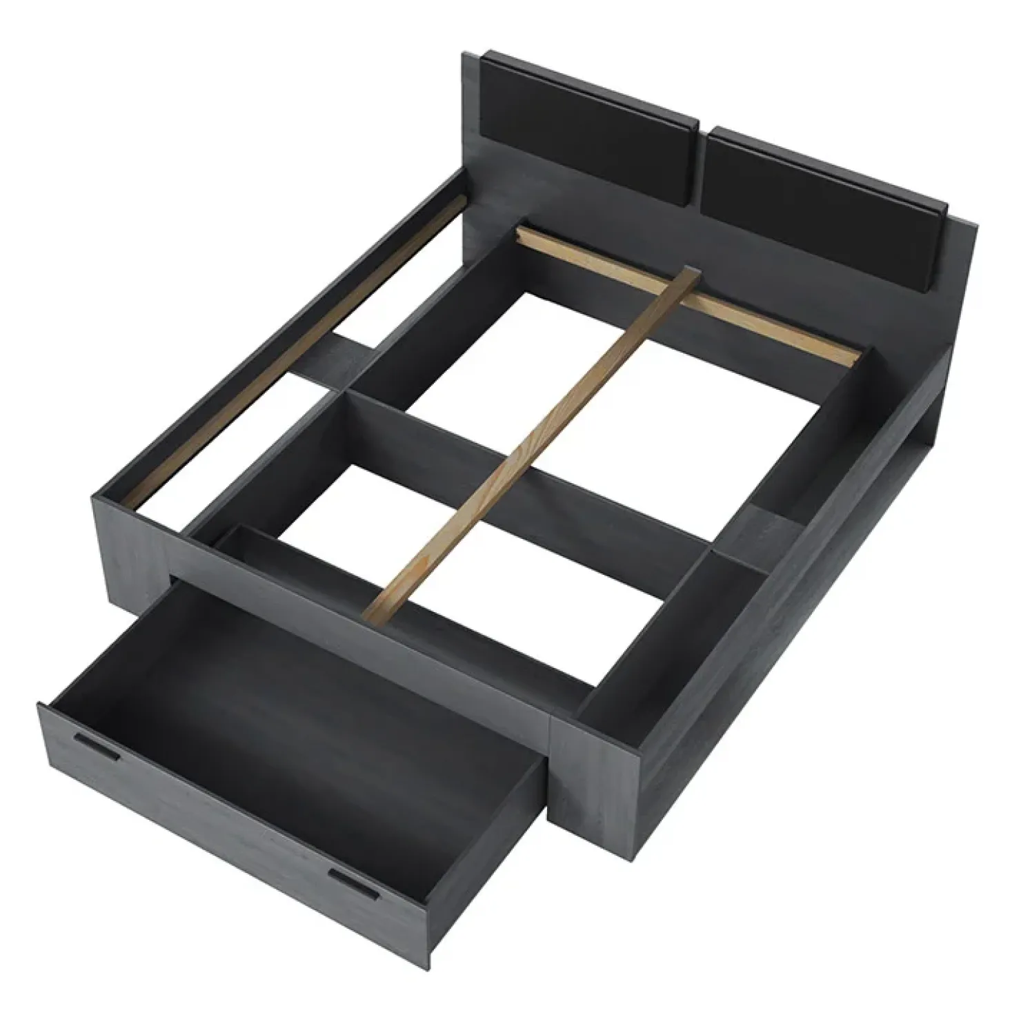 Garnero Arredamenti Letto 180x200cm matrimoniale oversize con cassettone Cortina Gihome® Ossido Sale