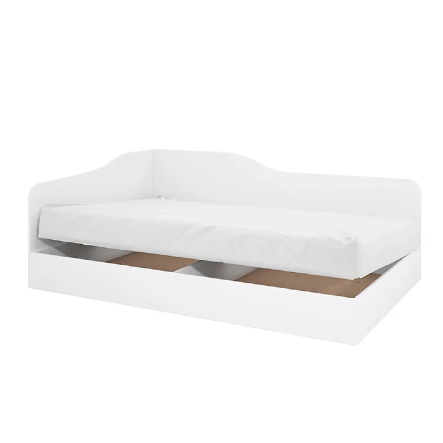 Garnero Arredamenti Letto 82x190cm singolo contenitore Alex Gihome® Bianco Opaco Outlet