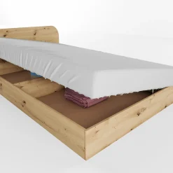 Garnero Arredamenti Letto 120x190cm una piazza e mezza contenitore Carducci Rovere Rustico Online