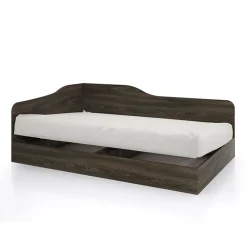 Garnero Arredamenti Letto 120x190cm una piazza e mezza contenitore Alex Gihome® Wengè Clearance