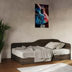 Garnero Arredamenti Letto 120x190cm una piazza e mezza contenitore Alex Gihome® Noce