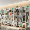 Garnero Arredamenti Libreria da parete scaffale 384x192h cm moderna bianco opaco Jasmine Hot