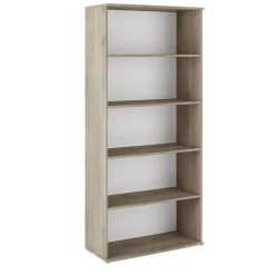 Garnero Arredamenti Libreria ufficio 80x176h cm 4 ripiani moderna rovere Time L