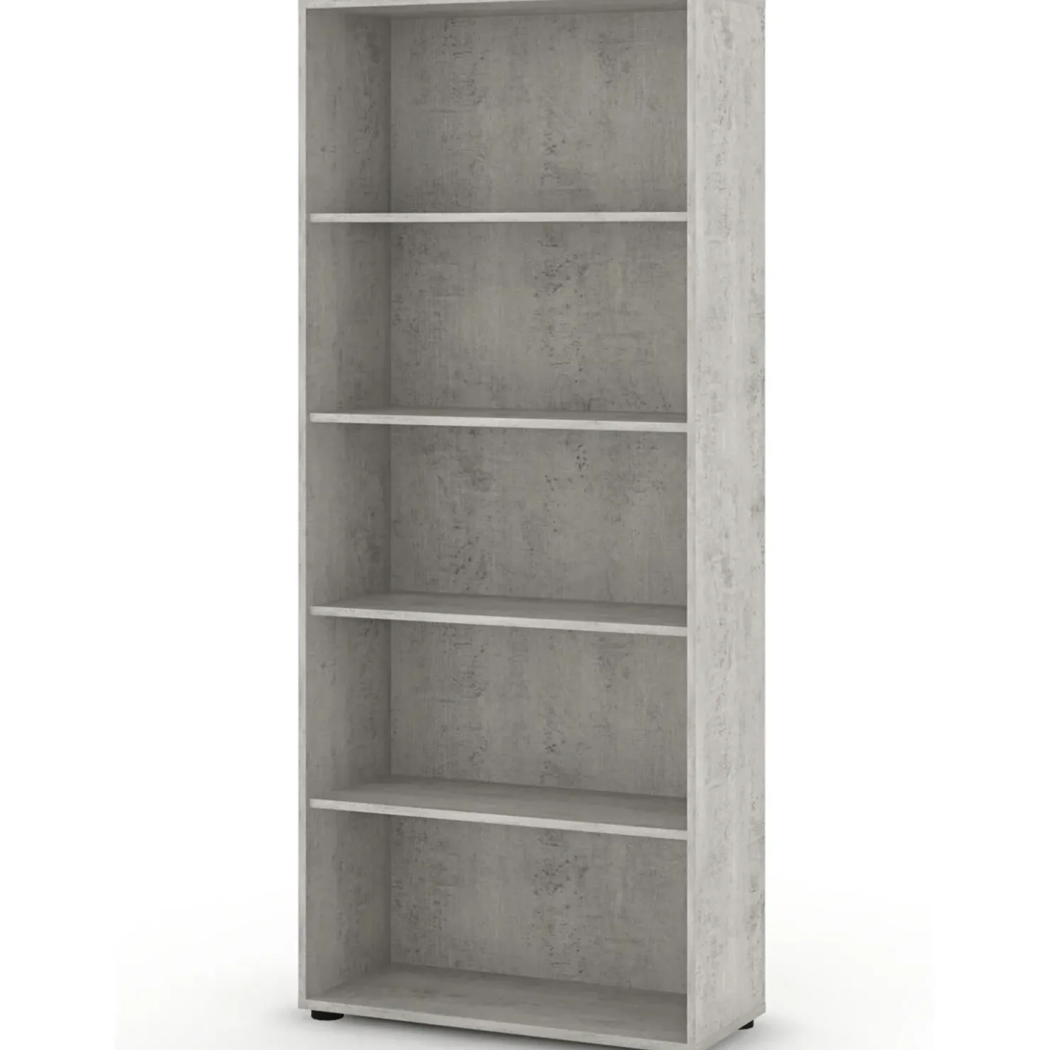 Garnero Arredamenti Libreria ufficio 79x188h cm moderna Woody Cemento