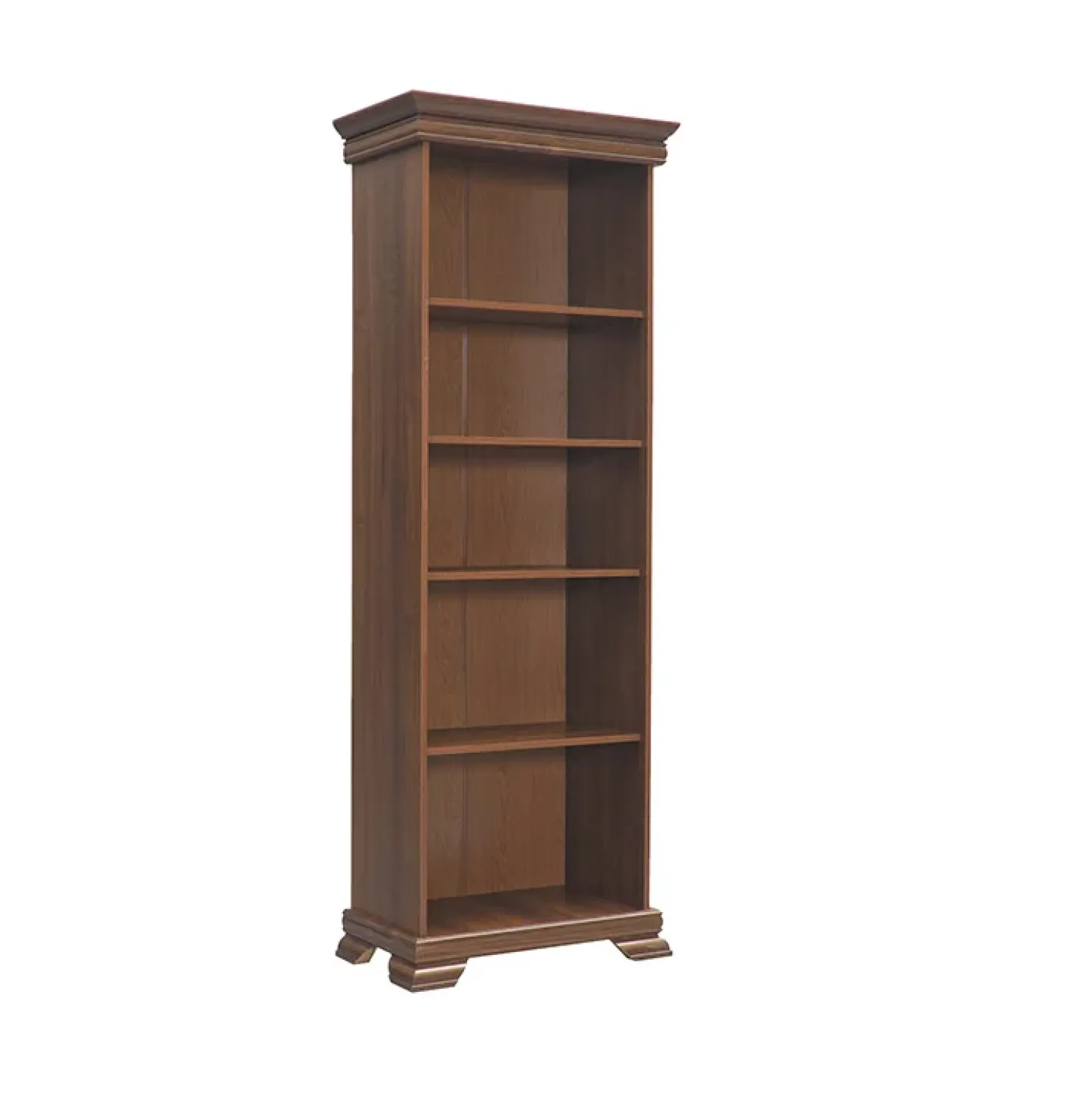Garnero Arredamenti Libreria 68x193h cm 5 ripiani arte povera quercia Kelly Noce