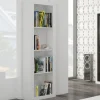 Garnero Arredamenti Libreria 60x198h cm 4 vani moderna soggiorno bianco opaco Xena Online