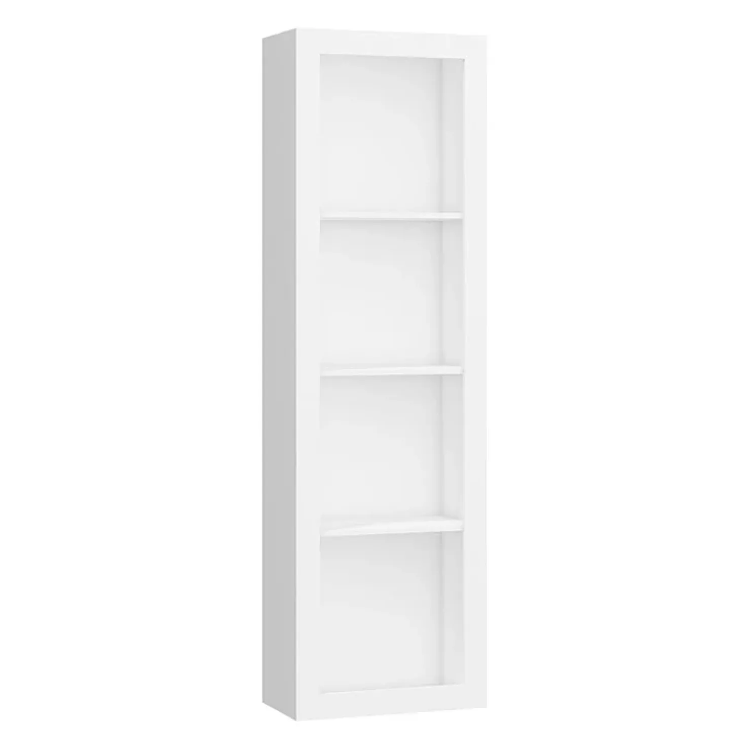 Garnero Arredamenti Libreria 60x198h cm 4 vani moderna soggiorno bianco opaco Xena Online