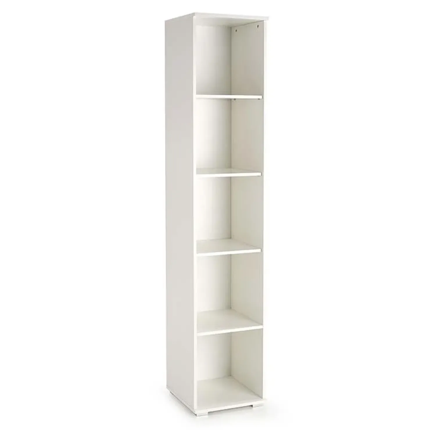 Garnero Arredamenti Libreria 40x200h cm con ripiani moderna bianco opaco Viki