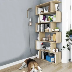 Garnero Arredamenti Libreria 80x192h cm design moderno chiaro Zaira Rovere Online