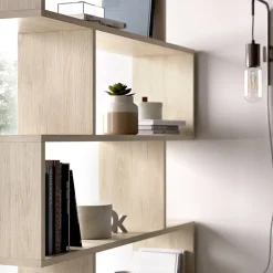 Garnero Arredamenti Libreria 80x192h cm design moderno chiaro Zaira Rovere Online