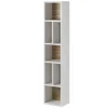 Garnero Arredamenti Libreria 32x159h cm moderna design bianco rovere Tahiti Clearance