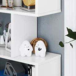 Garnero Arredamenti Libreria 160x192h cm moderna design Amira 2 Bianco Opaco Outlet