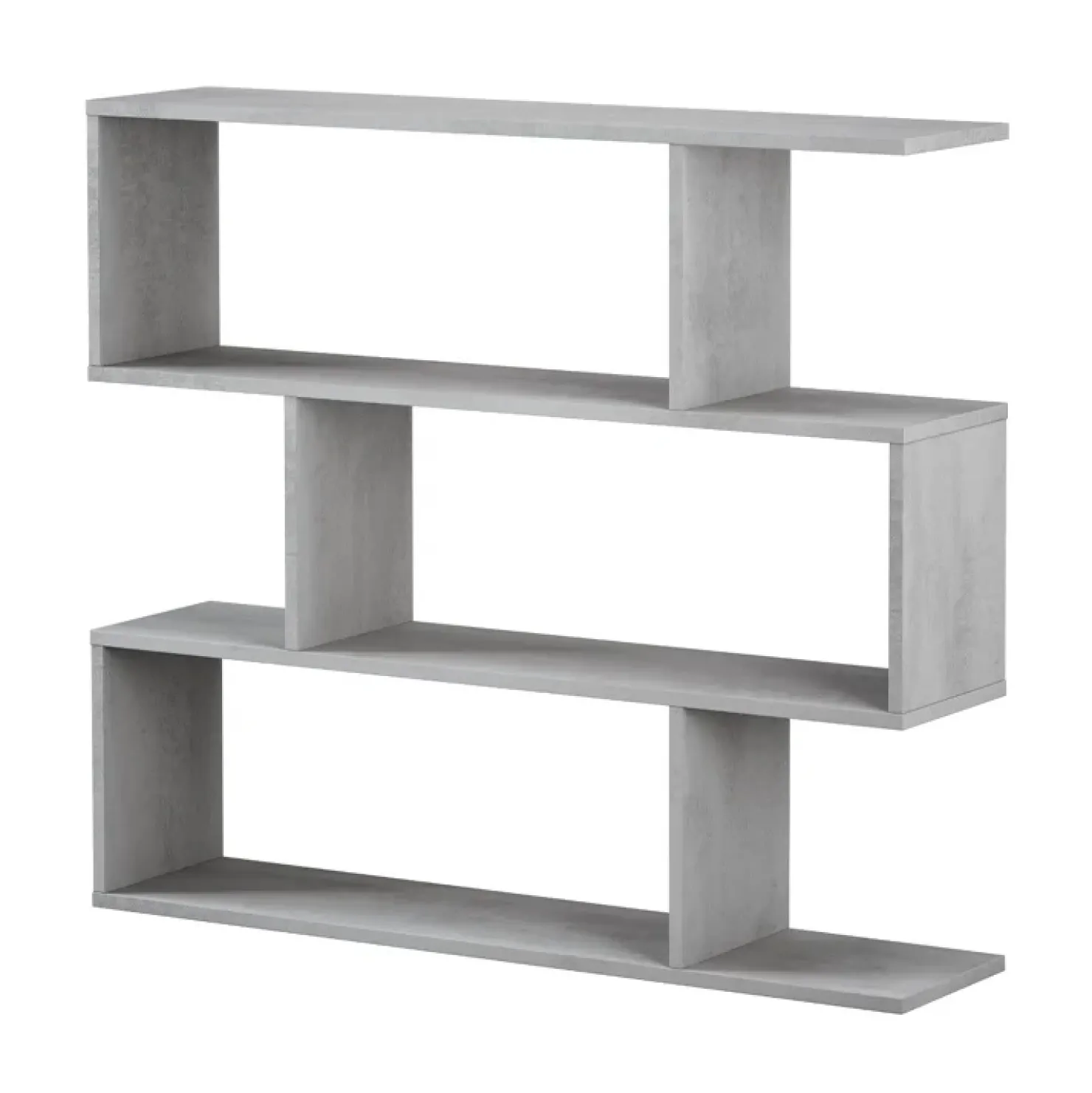 Garnero Arredamenti Libreria 110x97h cm moderna design soggiorno cemento Sakura Discount