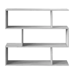 Garnero Arredamenti Libreria 110x97h cm moderna design soggiorno cemento Sakura Discount