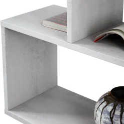 Garnero Arredamenti Libreria 110x97h cm moderna design soggiorno cemento Sakura Discount