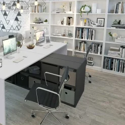 Garnero Arredamenti Libreria 80x201h cm moderna soggiorno bianco opaco Allan Hot