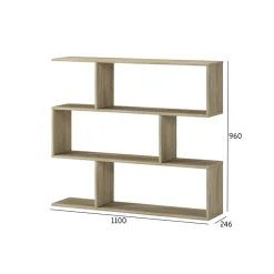 Garnero Arredamenti Libreria 110x96h cm moderna soggiorno design Janna Rovere Best