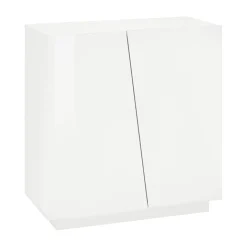 Garnero Arredamenti Madia 2 ante 81x86h cm moderna bainco lucido Candia Gihome® Bianco Lucido Clearance